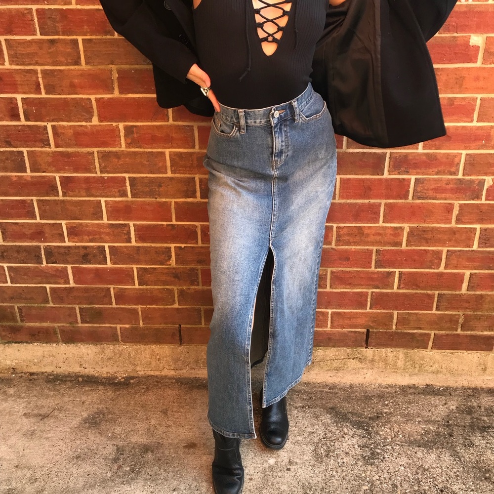 🔥⛓RARE 90’s GAP Original Denim Skirt